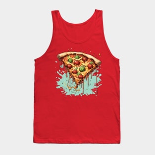Cheesy Pizza Party: Fun Design! Tank Top